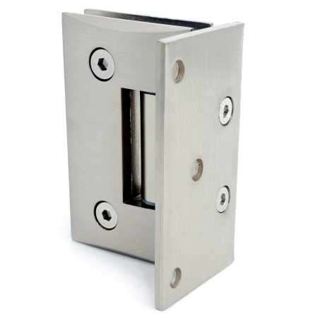 CL-502Z-MC Петля крепление стекло-стена 90°, со смещением, Хром Матовый