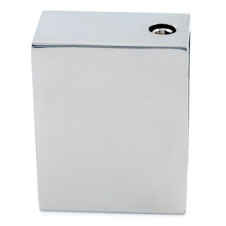 CK-106D30-PC Коннектор трек-стена прямоугольный, регулируемый, 30*10, Хром глянцевый