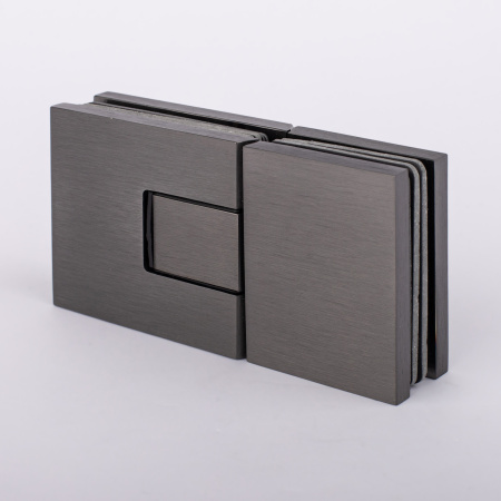 Петля стекло-стекло с  крышками, графит матовый, латунь H5403-GFM/brass Петля стекло-стекло с  крышками, графит матовый, латунь H5403-GFM/brass