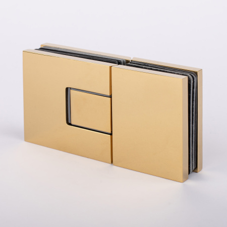 Петля стекло-стекло с  крышками,  яркое золото, латунь H5403-GD/brass Петля стекло-стекло с  крышками,  яркое золото, латунь H5403-GD/brass