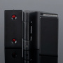 P03-103BLK/brass Петля стена-стекло 90°, черный матовый, латунь