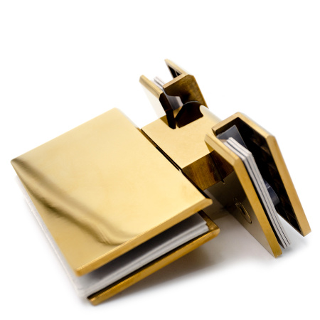 CL-104S-PG Петля крепление стекло-стекло 180°, Золото