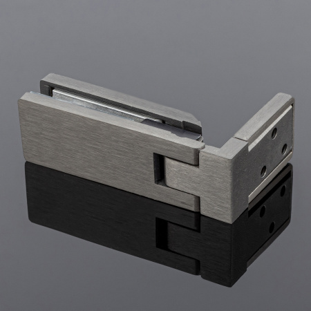 P03-106GRF/sus304 Петля стена-стекло, открывание 90˚, графит матовый, sus304 P03-106GRF/sus304 Петля стена-стекло, открывание 90˚, графит матовый, sus304