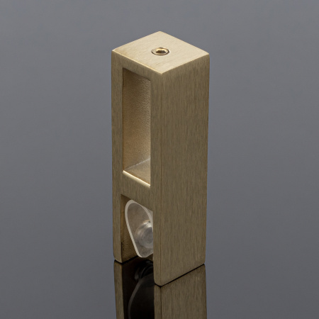 S02-501BGD/sus304 Держатель стекла сквозной 30х10, брашированное золото, sus304