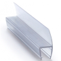 BK-702T10 Профиль уплотнительный, дверь-стекло, 180°, Т=10мм, L=2200мм, ПВХ, Прозрачный