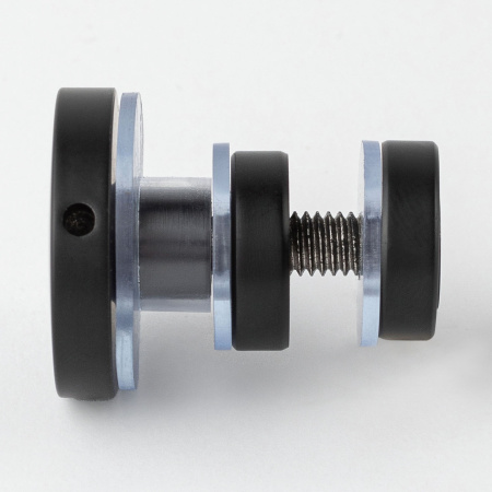 Крепление стационарного стекла к штанге 30х10 матовый черный S10-G3001BL