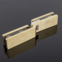 P03-104BGM/sus304 Петля стекло-стекло 135˚, брашированное золото, sus304
