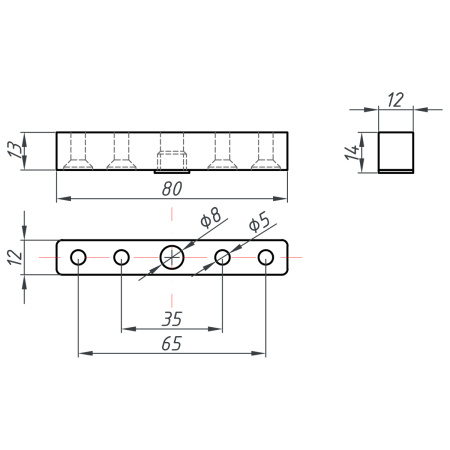 Петля профиль-стекло, брашированное золото, латунь T26-BGD/brass