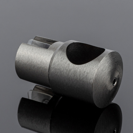 D02-508GFM/brass Держатель стекла ф19, графит матовый, латунь