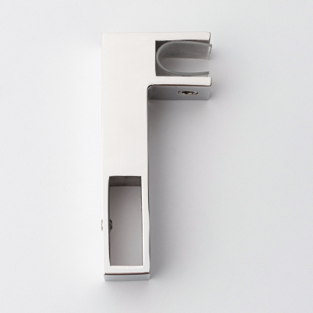 S02-502CR/sus304 Держатель стекла Г-образный сквозной 30х10, хром, sus304