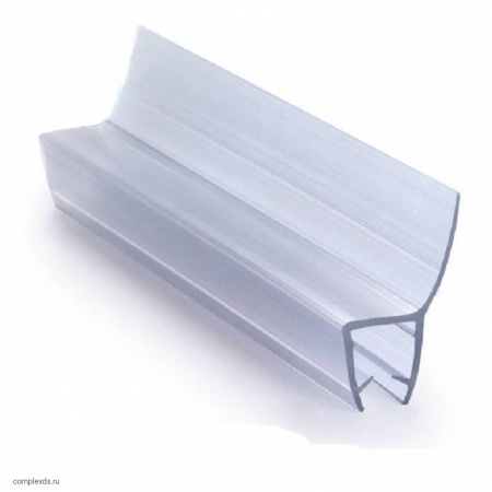 BK-704T10 Профиль уплотнительный, распашной двери со стороны петель, 135°, T=10мм, L=2200мм, ПВХ, Прозрачный