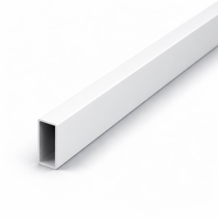 Труба 30х10х1,5мм, длина 3000мм, нержавеющая сталь, белый матовый