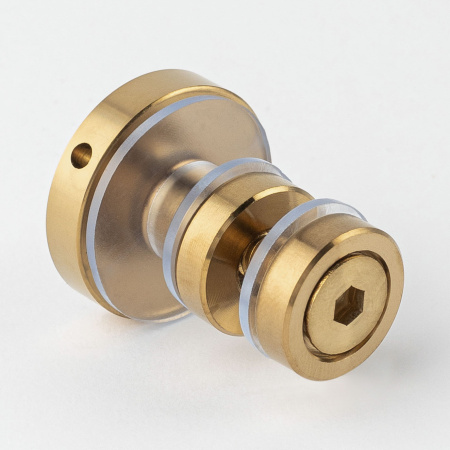 Крепление стационарного стекла к штанге 30х10 Брашированное золото S10-G3001GDB