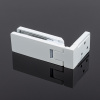 P03-106WM/sus304 Петля стена-стекло, открывание 90˚, белый матовый, sus304
