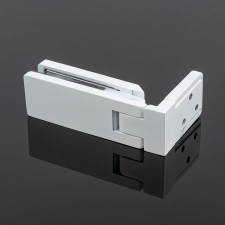P03-106WM/sus304 Петля стена-стекло, открывание 90˚, белый матовый, sus304 P03-106WM/sus304 Петля стена-стекло, открывание 90˚, белый матовый, sus304