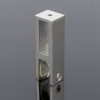 S02-501CR/sus304 Держатель стекла сквозной 30х10, хром, sus304