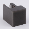 D02-503GFM/sus304 Держатель труба-стекло 30х10 торцевой, графит матовый, sus304