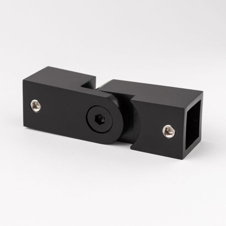 Соединитель регулируемый штанга-штанга 15х15 матовый черный S10-15R04BL