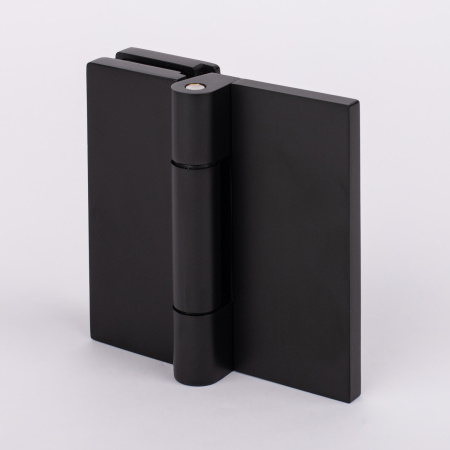 Петля стена-стекло с крышкой 90°,черный матовый, латунь H79-BLK/brass Петля стена-стекло с крышкой 90°,черный матовый, латунь H79-BLK/brass