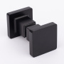 Ручка кноб квадратная, черный матовый, латунь DDJ17-BLK/brass