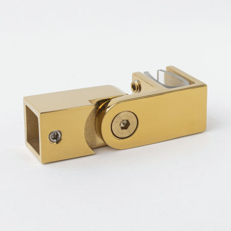 Соединитель трубы 15х15, регулируемый золото глянцевое S10-15R01GD