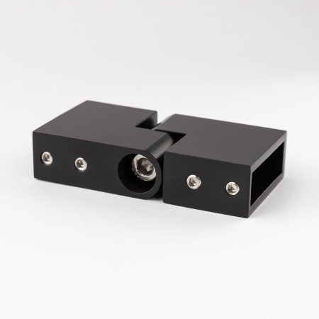 Регулируемое угловое соединение для штанги 30х10 матовый черный S10-30R02BL