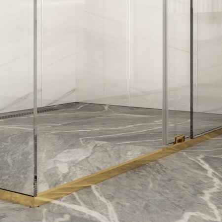 Комплект фурнитуры СП-ПЯЗ3 для раздвижной душевой кабины из стекла