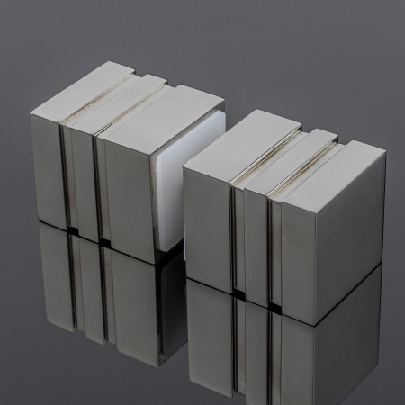 RK02-303СR/sus304 Ручка кноб квадратная, нержавеющая сталь sus304, хром глянцевый