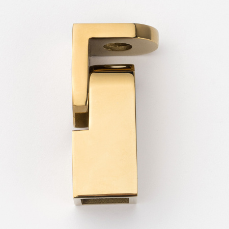 Регулируемый держатель штанги 15х15 к стене  глянцевое золото S10-15R03GD