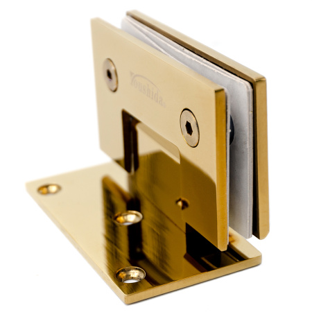 CL-103S-PG Петля крепление стекло-стена 90°, Золото