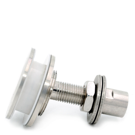 RT-111-MT Крепление спайдера к стеклу (Рутель), Хром Матовый