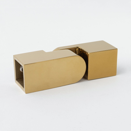 Соединитель регулируемый штанга-штанга 15х15 золото глянцевое S10-15R04GD