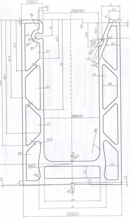 SPA-102 Комплект балконного профиля в сборе анодированный