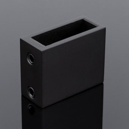 S02-500BLK/sus304 Соединитель труба стена 30*10, черный матовый, sus304