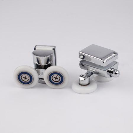 Ролики для дверей душевой кабины хром глянцевый, 4 шт, 2 верхних, 2 нижних