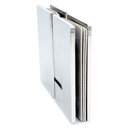 CL-104S-PC Петля крепление стекло-стекло 180°, Хром глянцевый