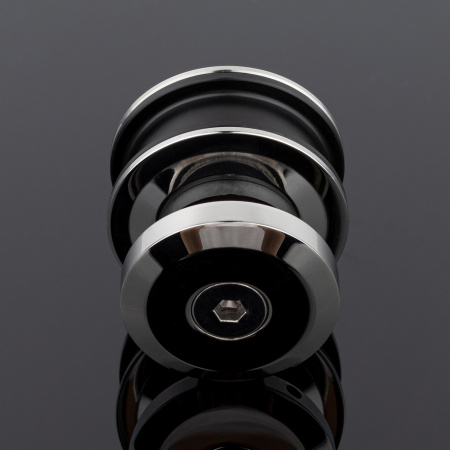 R02-401СR/SUS304 Ролик с креплением к стеклу, хром, SUS304