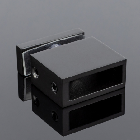 S02-505BLK/sus304 Соединитель труба-стекло 30х10, черный матовый, sus304