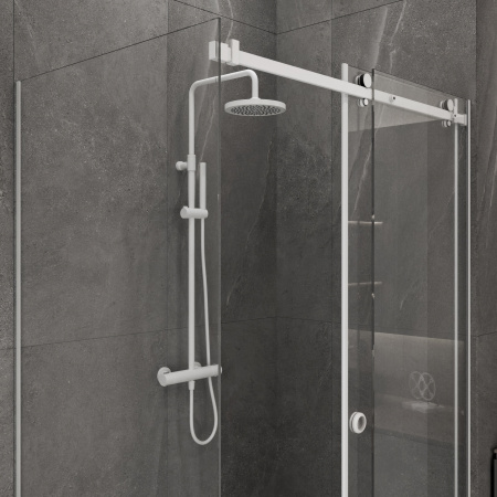 Комплект фурнитуры СП-ПБ3 для раздвижной душевой кабины из стекла