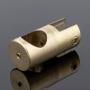 D02-507BGM/brass Держатель стекла сквозной ф19, брашированное золото, латунь