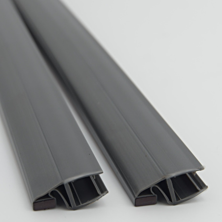 PVH04-907GFM8 Магнитный уплотнительный профиль для стекла 8мм, регулируемый 90°- 180°, 2500мм, premium