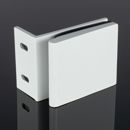 K03-200WG/brass Коннектор, стекло-стена 90°, белый глянец, латунь