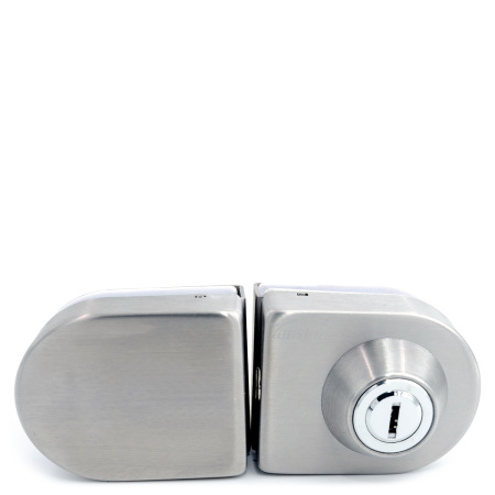 LC-18B-SSS Замок с ответной планкой на стекло, Хром Матовый