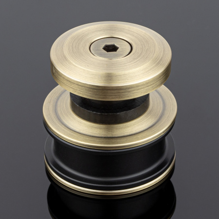 R02-401BRZ/SUS304 Ролик с креплением к стеклу, бронза, SUS304