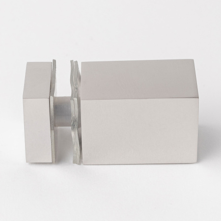 Сквозное крепление штанги 15х15 к стеклу Хром глянцевый S10-1507PC