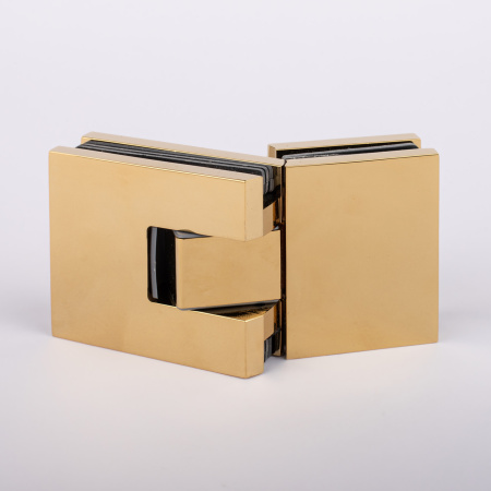 Петля стекло-стекло с  крышками,  яркое золото, латунь H5403-GD/brass Петля стекло-стекло с  крышками,  яркое золото, латунь H5403-GD/brass