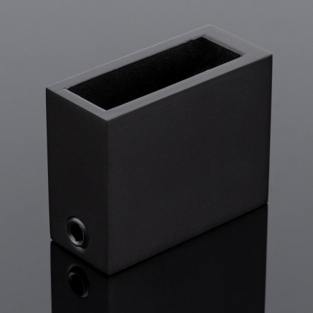 S02-500BLK/sus304 Соединитель труба стена 30*10, черный матовый, sus304