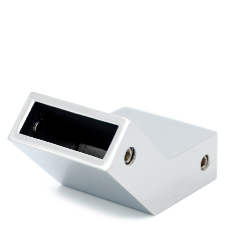 CK-105D30-PC Коннектор трек-трек 135° прямоугольный, 30*10, Хром глянцевый