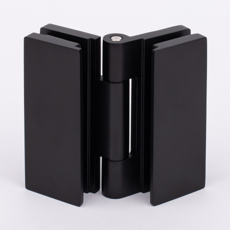 Петля стекло-стекло с  крышками, черный матовый, латунь H7903-BLK/brass Петля стекло-стекло с  крышками, черный матовый, латунь H7903-BLK/brass