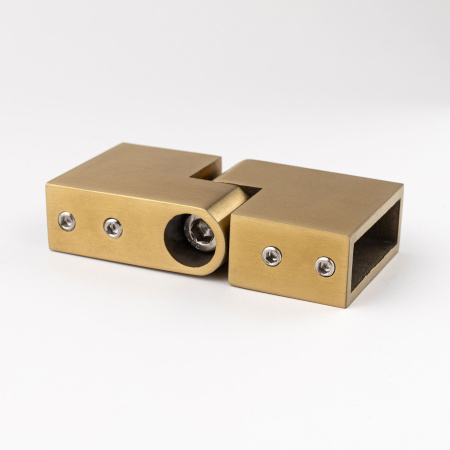 Регулируемое угловое соединение для штанги 30х10 Брашированное золото S10-30R02GDB